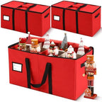 Soaoo 3 Pcs Christmas Nutcracker Storage Boxes by Soaoo