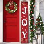 Welcome Porch Sign, Wooden, 47.2", Front Door, Rustic Reindeer by TOMPOP