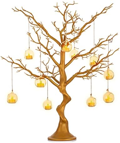 NUPTIO Gold Christmas Tree, 30 Inch Artificial Display Branch for Wedding by Nuptio