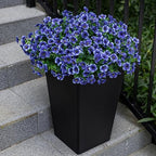 20 Bundles Artificial Flowers for Outdoor, Fake Plants Spring Decor,Blue - Image 6