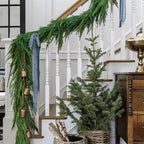 Christmas Decorations - 2pcs Christmas Garlands - 12ft(2 * 6ft) Norfolk Pine Garland Artificial Greenery Xmas Holiday Decor for Indoor Home Fireplace Mantle Table Stairs Railing Porch Door Farmhouse - Image 5