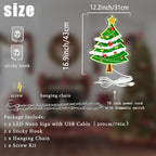 Christmas Tree Neon Sign Dimmable Christmas Led Light Sign for Wall Decor - Image 2