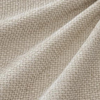 MIULEE Soft Decorative Chenille Euro Pillow Covers Cream 22x22 Pack of 4 - Image 2