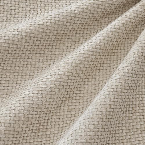 MIULEE Soft Decorative Chenille Euro Pillow Covers Cream 22x22 Pack of 4 - Image 2