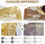 12 Panels 5ft(W) x 20ft(H) Gold Backdrop Curtain for Wedding Parties - Image 4