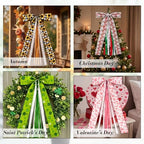 8 Pcs Large Door Ribbons Bow 25in Wreath Sash for Wall, Decor for Home - Image 7