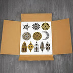 22 Piece Shiny Ramadan Ornaments, Ramadan Decoration, Eid Decor Eid Gifts, Ramadan Kareem, Ramadan Mubarak, Eid Mubarak, Islamic Wall Art - Image 4