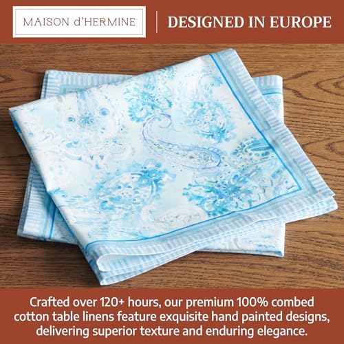 Maison d' Hermine Cloth Napkins Set of 4 100% Combed Cotton (20" x 20") - Image 3