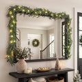 Suncalla 9 ft Norfolk Christmas Mirror Garland with Light by Unknown