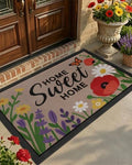 Color&Geometry Outside Welcome Front Door Mat, 36"x60" Blossom Beige by COLORG