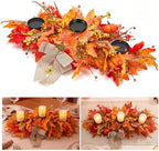Hotop Fall Centerpieces for Tables Decorations with 3 Candle Holder by Hotop