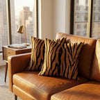 TOMWISH Tiger Skin Print Pillow Case Throw Pillow Cover 24x24 Inch Set of 2 - Image 3