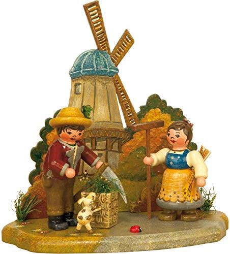 Authentic German Erzgebirge Handcraft Small Figures & Ornaments Autumn Season - 13x12cm / 5,2x4,7inch - Hubrig Volkskunst by Unknown