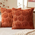 MIULEE Fall Pillow Covers Pumpkin Fall Decor 24x24 Rust by MIULEE