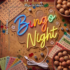 Zhengmy Bingo Night Neon Sign, USB Powered LED Light for Bingo Party Decor - Image 3