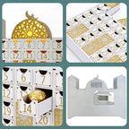Ramadan Decorations, Wooden Countdown Calendar Mosque Advent Calendar Ramadan Decor Ramadan Gifts Eid Decor - Image 3