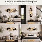 40" Modern Large Wall Clock Decorative Metal Art for Living Room - Image 5