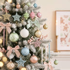 Valery Madelyn 100ct Christmas Tree Decorations Ball Ornaments Set - Image 2