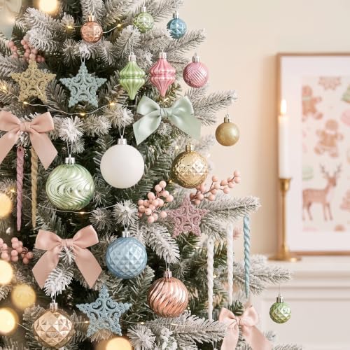 Valery Madelyn 100ct Christmas Tree Decorations Ball Ornaments Set - Image 2