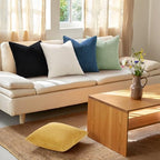 Mecatny Corduroy Decorative Throw Pillow Covers 24x24 Set of 2 Sage Green - Image 5