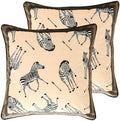 patdrea Designer Velvet Throw Pillow Cover,Set of 2,18"x18"-BrigittaB by patdrea