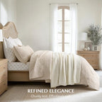 EVERGRACEHOME Chunky Chenille Knit Throw Blanket, 50 x 60, Ivory White - Image 5