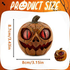Halloween Pumpkin Decor Spooky Pumpkin Figurine Resin Statue, Red - Image 4