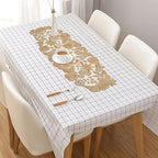 Beaded Table Runner Decore 36 inches Long Christmas Snowflake Coastal Shell Sunflower Beaded Table Runners for Halloween, Christmas, Easter Coffee Tropical - 36"x13" Gold Ivory Silver Olio Marfa - Image 5