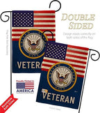 US Navy Veteran Burlap Garden Flag - Pack Armed Forces USN Seabee United State American Military Retire Official USA Applique - House Banner Small Yard Gift Double-Sided Made in 13 X 18.5 - Image 3
