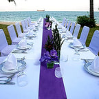 Bencailor 24 Pcs Purple Satin Table Runners Bulk, 12 x 108 Inch - Image 4