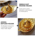 Abaodam Ramadan Incense Burner Tray Middle East Incense Holder Aromatherapy Tray for Desktop Decoration Home Office Meditation Yoga Bedroom Study 5.11 X 2.99 X 2.44 in - Image 4
