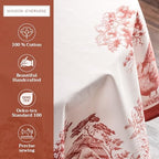 Maison d' Hermine Table Cloth Round Table Reusable 100% Cotton 69" Diameter - Image 2