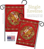 Chinese New Year Luck Arrive Garden House Flags Set Lunar Good Prosperous Seasonal Arrival Blessing Small Decorative Gift Yard Banner Made In USA 28 X 40 - Image 5