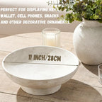 Vanselia Decorative Table Bowl Ceramic Trays Home Room Decor (11" Rustic) - Image 3