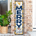 KH Sports Fan West Virginia Mountaineers Holiday Porch Leaner, 11x46 Inches, Mountaineers Outdoor Christmas Sign; Display Some Holiday Cheer with This West Virginia Mountaineers Christmas Sign - Image 2