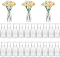 20Pcs Plastic Bud Vases Small Plastic Vases in Bulk, Clear Container for Flowers Height Shatterproof Bud Vase Wedding Centerpieces for Home Decor Living Room Office Decoration, Housewarming Party Gift by Sibba