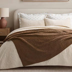 EVERGRACEHOME Chunky Chenille Knit Throw Blanket, 60 x 80, Burnt Orange - Image 4