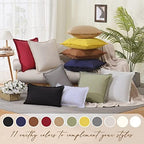 ZWJD Pillow Covers 26x26 Set of 2 Khaki Throw Pillow Covers with Fringe Chic Cotton Decorative Pillows Square Cushion Covers for Sofa Couch Bed Living Room Farmhouse Boho Decor - Image 6