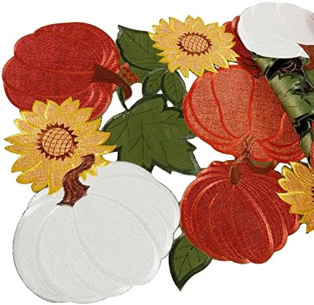 OWENIE Thanksgiving Fall Table Runner 120 Inches Long, Fall Pumpkins Exrta Long Outdoor Table Runner , Thanksgiving Home Decoratiions, Farmhouse Table Runner, Autumn Dresser Scarves, 13 x 120 Inches - Image 5