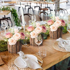 3 Pcs Wooden Vase for Centerpieces Wedding Flower, 4.7 Inch - Image 6