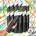 JAPJA Biodegradable Confetti Streamer Cannons, Multicolor, 16in, 6-Pack by JAPJA