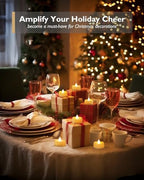 merrynights Flameless Candles, 100 Pack LED Tea Lights Candles Battery Operated, Last 200+ Hrs Flickering Tea Lights, Flameless Tealight Candles for Halloween Diwali Fall Christmas Wedding - Image 6