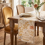 patdrea Designer French Print Long Table Runner,12"X102" - Image 2