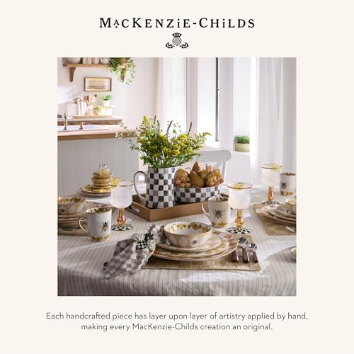 MACKENZIE-CHILDS Metal and Bead Napkin-Ring Set, Bee - Image 6
