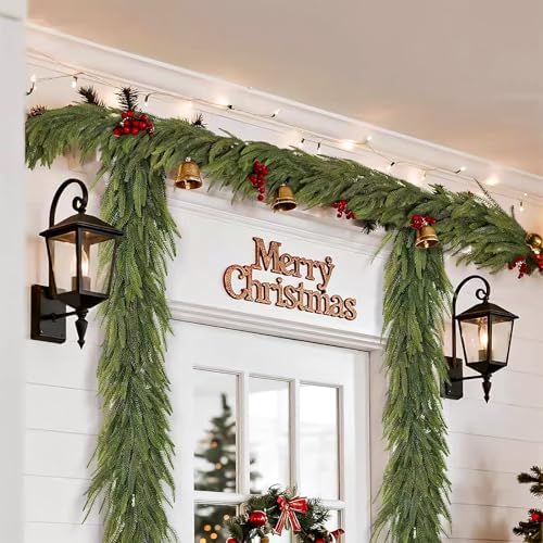 9FT Christmas Norfolk Pine Garland - Image 2