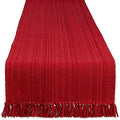 DII Variegated Tabletop Collection, Table Runner3x108, Tango Red by DII