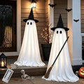 Halloween Ghost Decorations Indoor, 2 Pack Light Up Ghosts with A Broom by Unknown