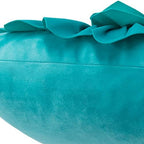 OiseauVoler Decorative 3D Flower Throw Pillow Covers 18 x 18 Inch Teal - Image 5