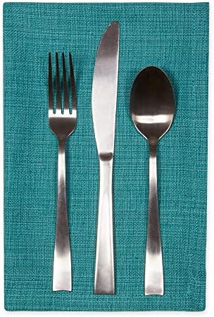 DII Variegated Tabletop Collection, Napkin Set, 20x20, Teal, 6 Piece - Image 2