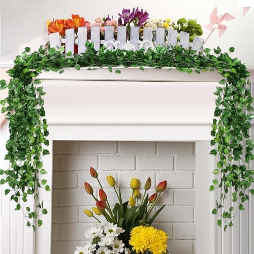 Hotop 72 Pack Fake Ivy Vines Hanging Plants Artificial Wall Greenery - Image 4